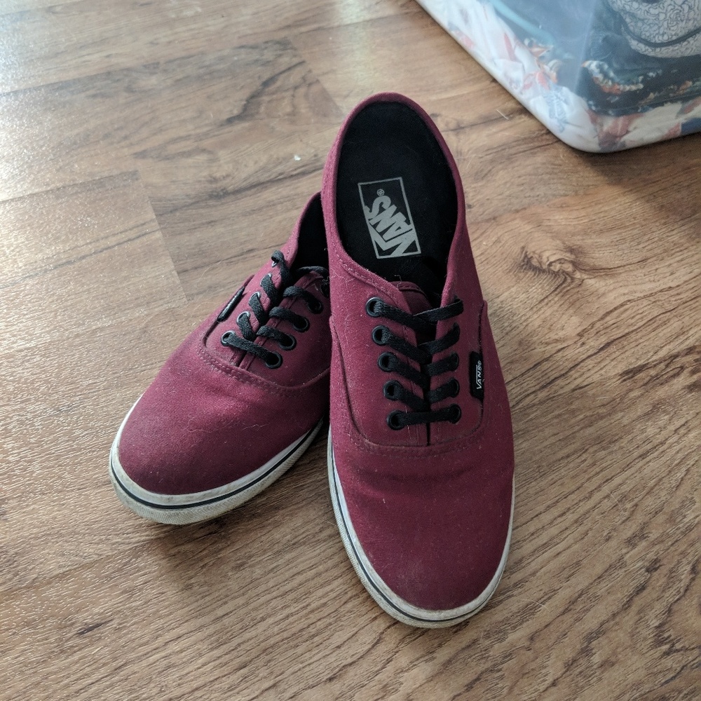Burgundy Vans